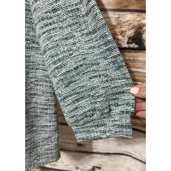 Talbots Women’s Sz XL Green White 3/4 Sleeve Top New - Picture 2 of 10